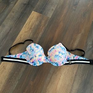 fun PINK tie dye bra